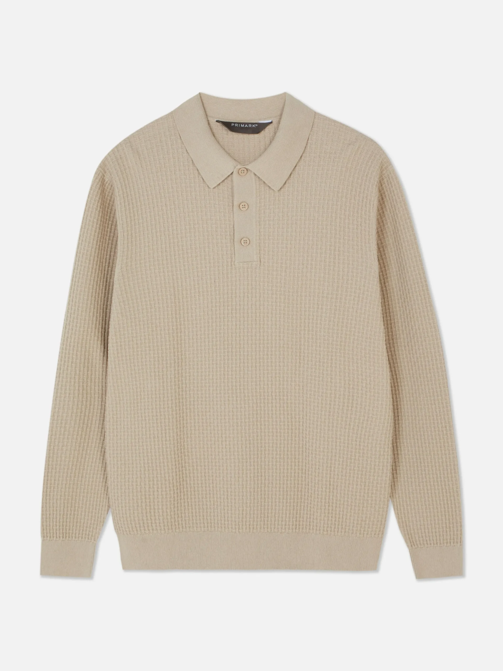 Textured Polo Sweater|Primark Discount