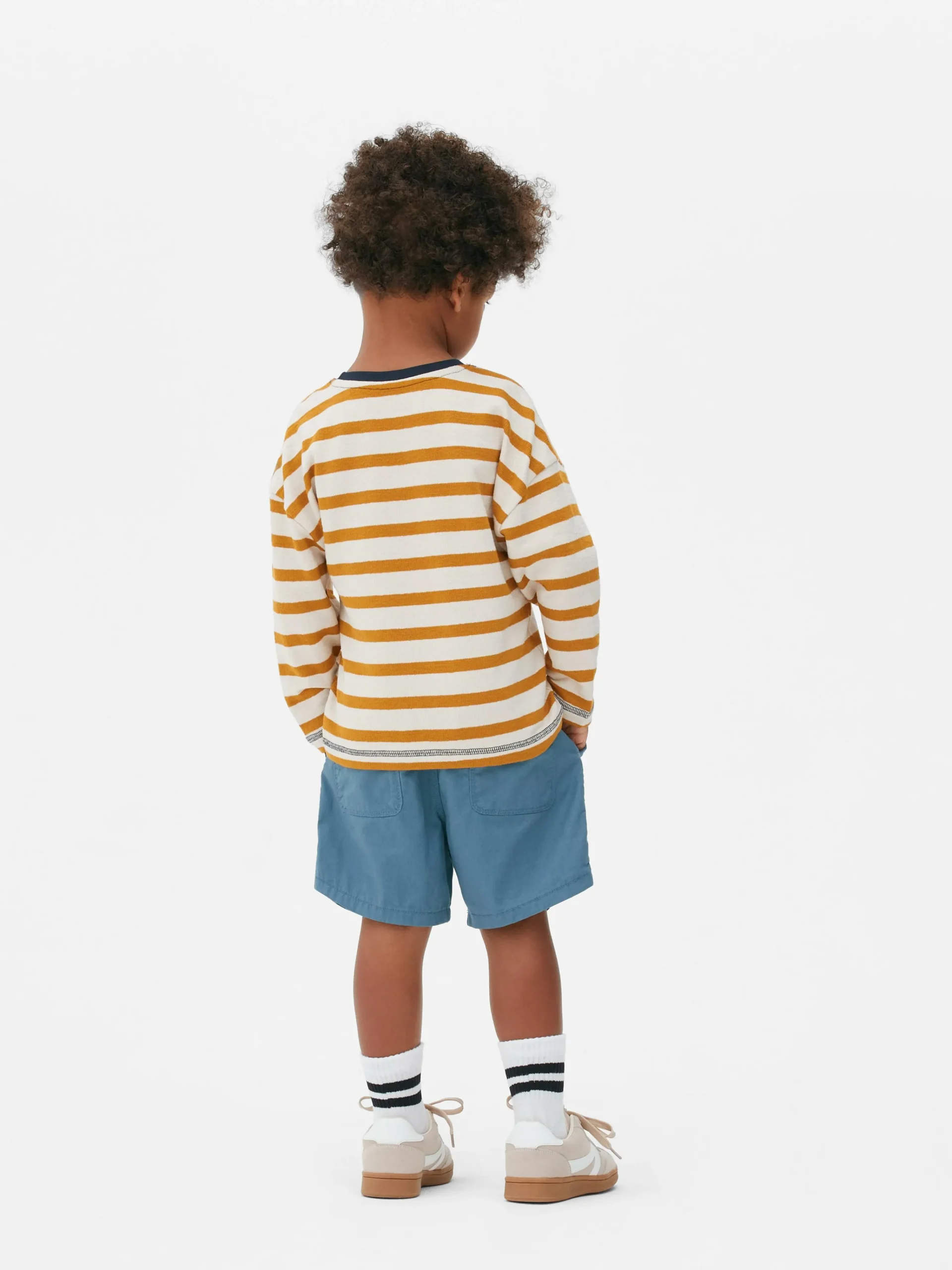 Textured Striped Long Sleeve T-Shirt|Primark Sale