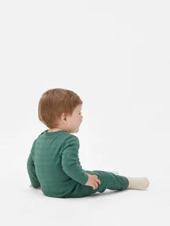 Textured T-Shirt And Cargo Pants Set|Primark New