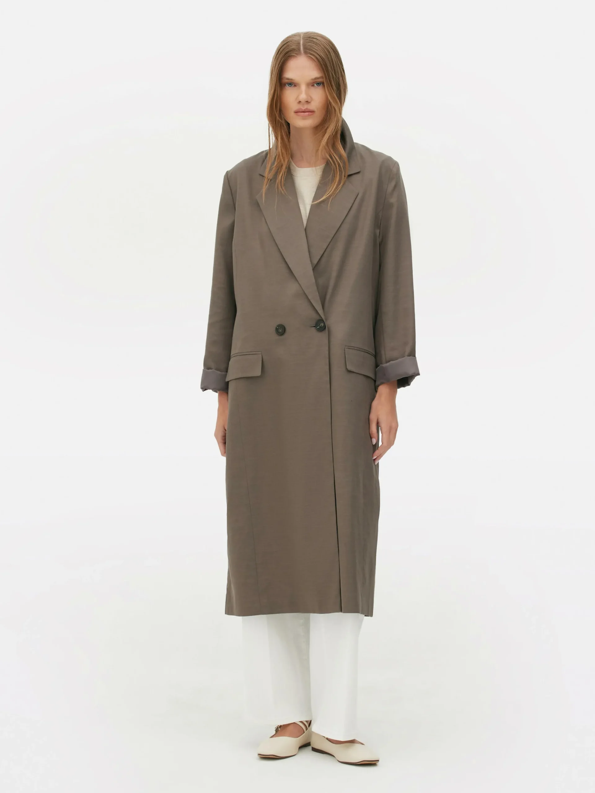 The Edit Double-Breasted Duster Coat|Primark Hot