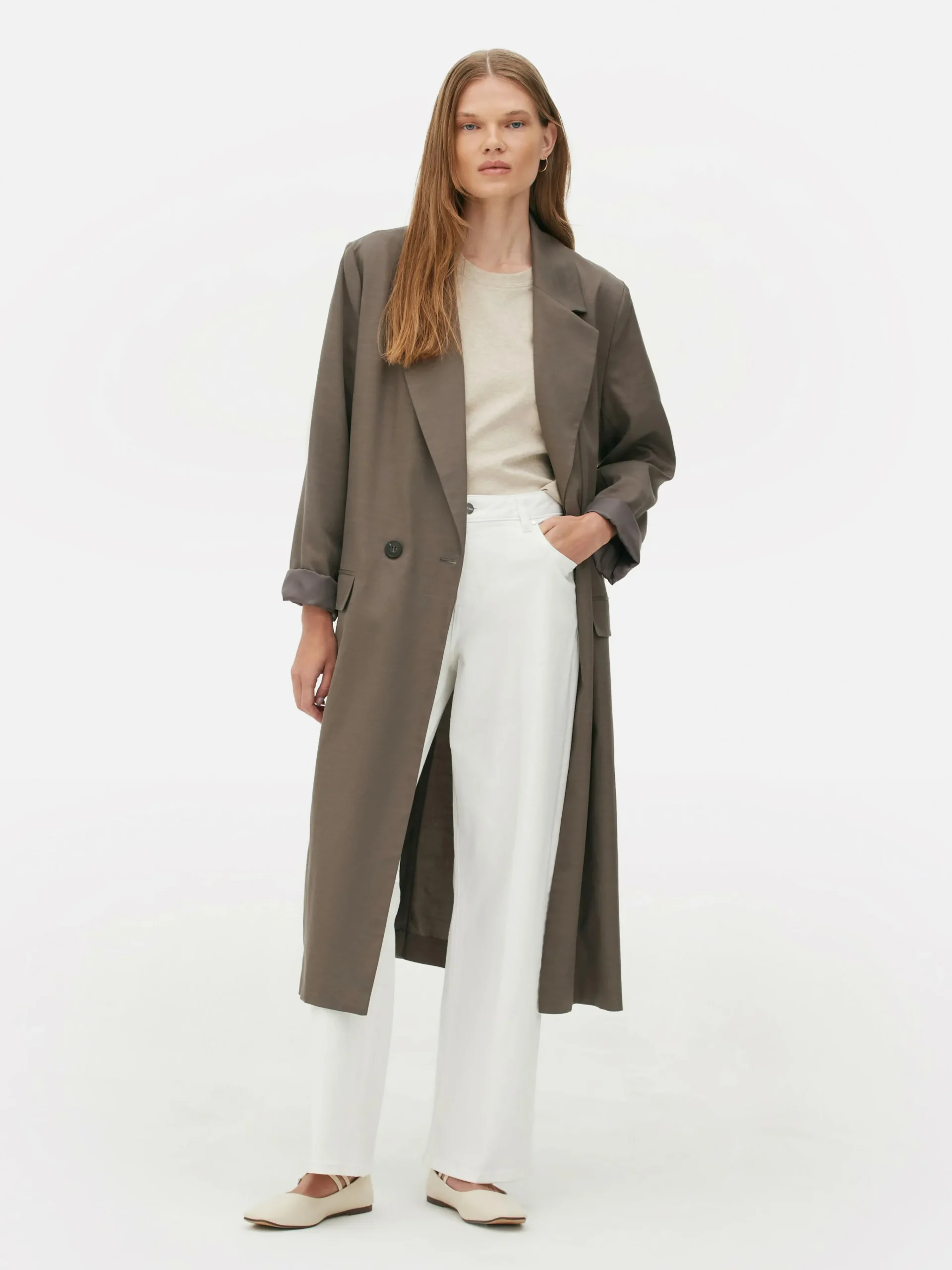 The Edit Double-Breasted Duster Coat|Primark Hot