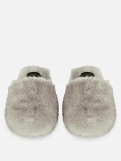 The Edit Fluffy Mule Slippers|Primark Online