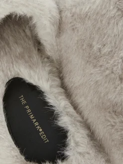 The Edit Fluffy Mule Slippers|Primark Online