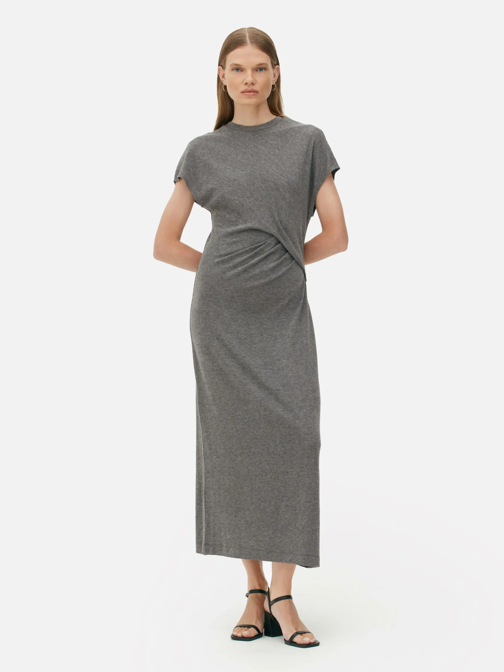 The Edit Jersey Twist Midi Dress|Primark Best