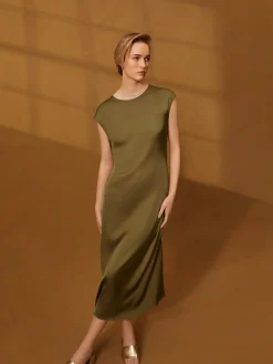 The Edit Satin Midi Dress|Primark Outlet
