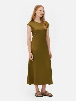 The Edit Satin Midi Dress|Primark Outlet