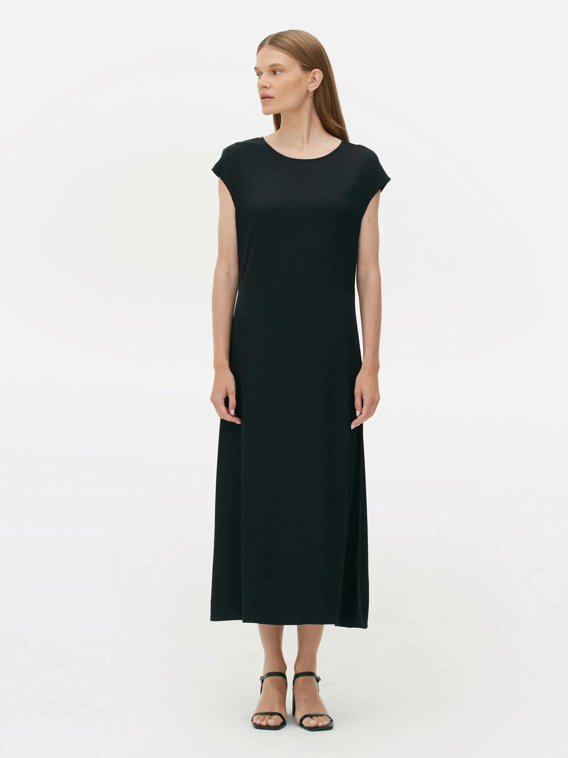 The Edit Satin Midi Dress|Primark Online