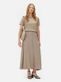 The Edit Satin Skirt|Primark New