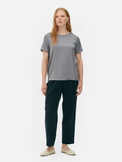 The Edit Satin T-Shirt|Primark Discount
