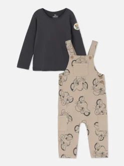 The Lion King 30th Anniversary Tee And Overalls Set|Primark New