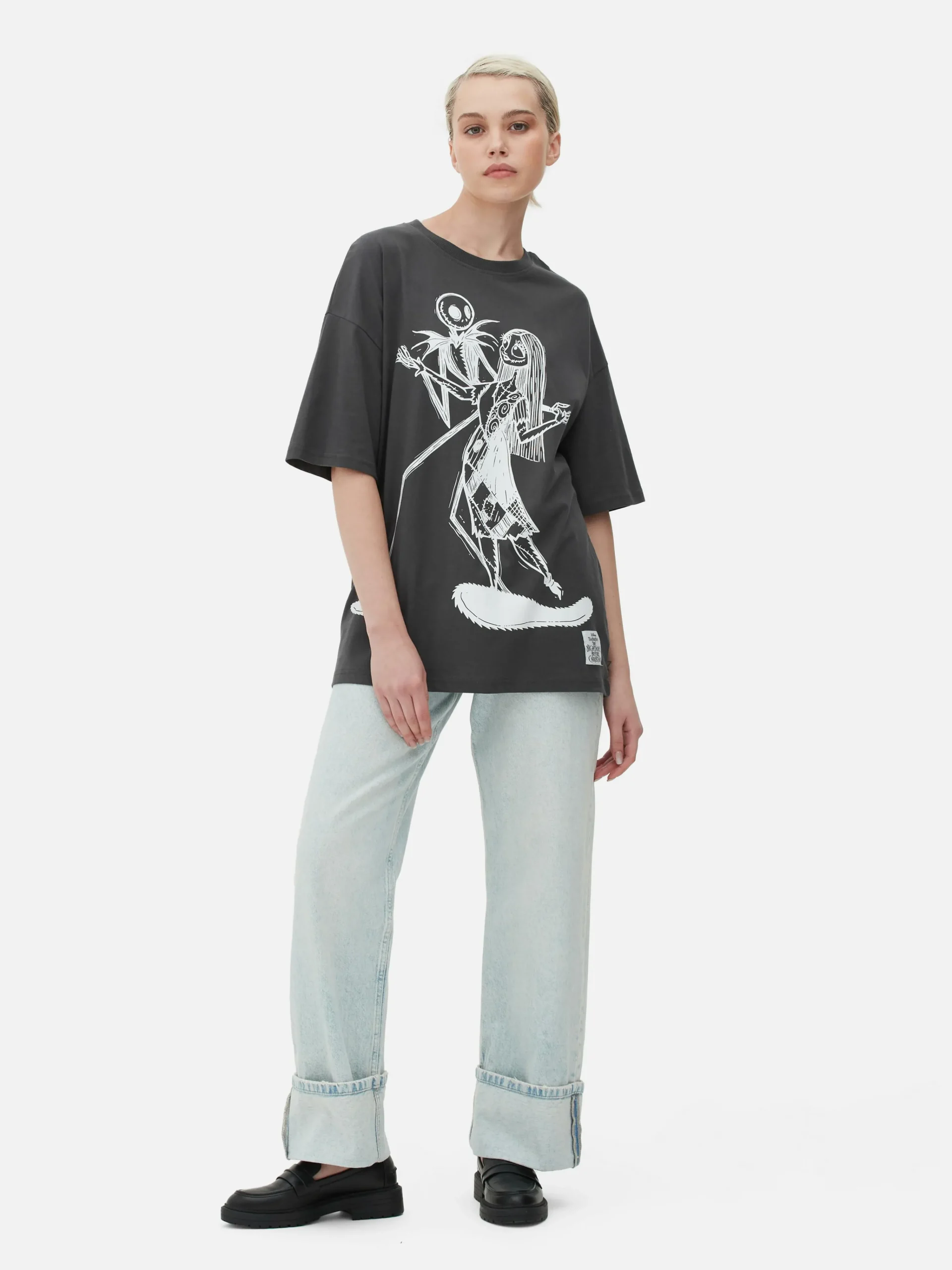 The Nightmare Before Christmas Oversized T-Shirt|Primark Clearance
