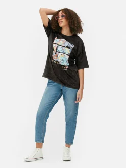 The Smurfs Comic Oversized T-Shirt|Primark New