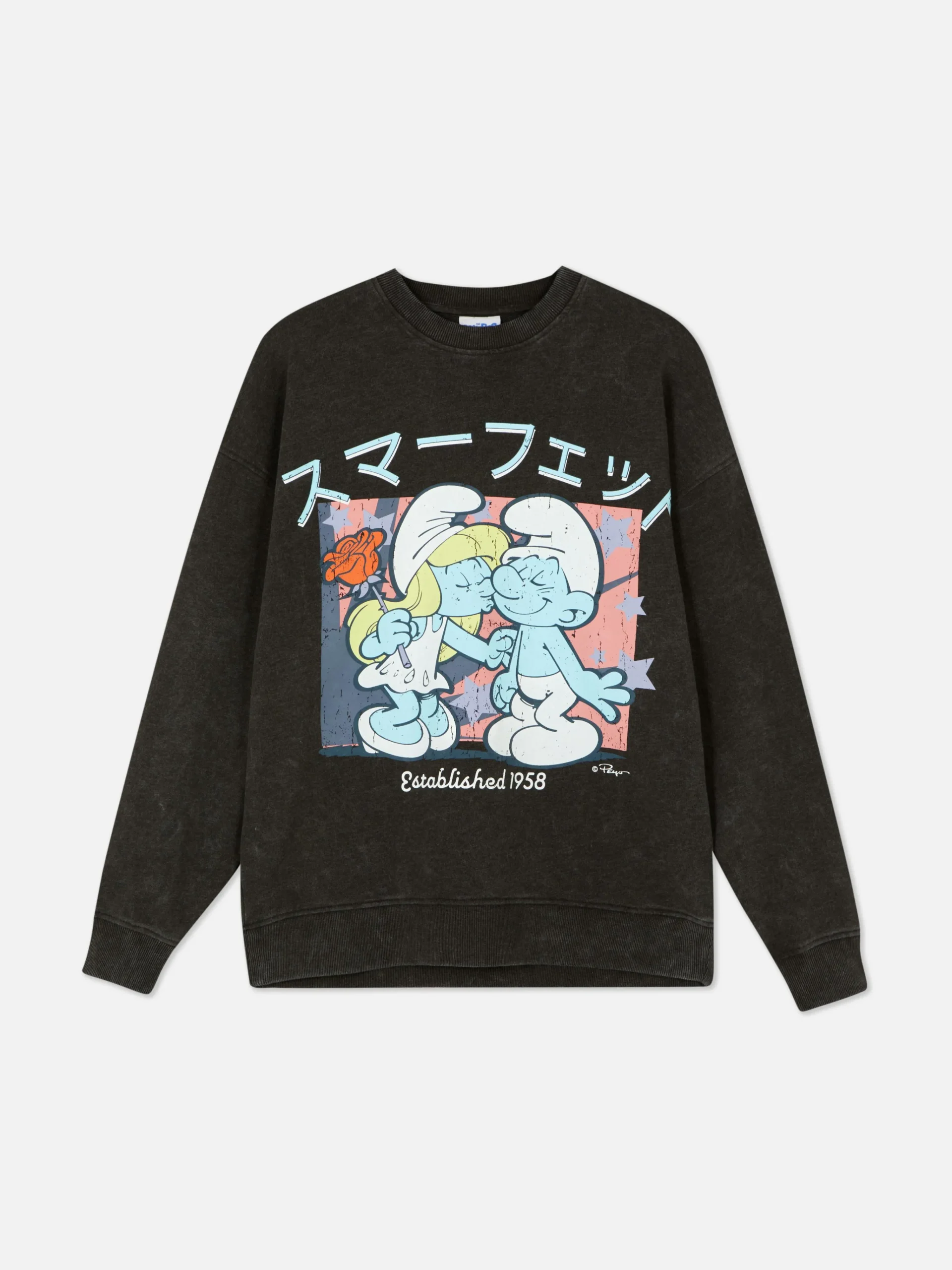 The Smurfs Oversized Graphic Sweatshirt|Primark Online