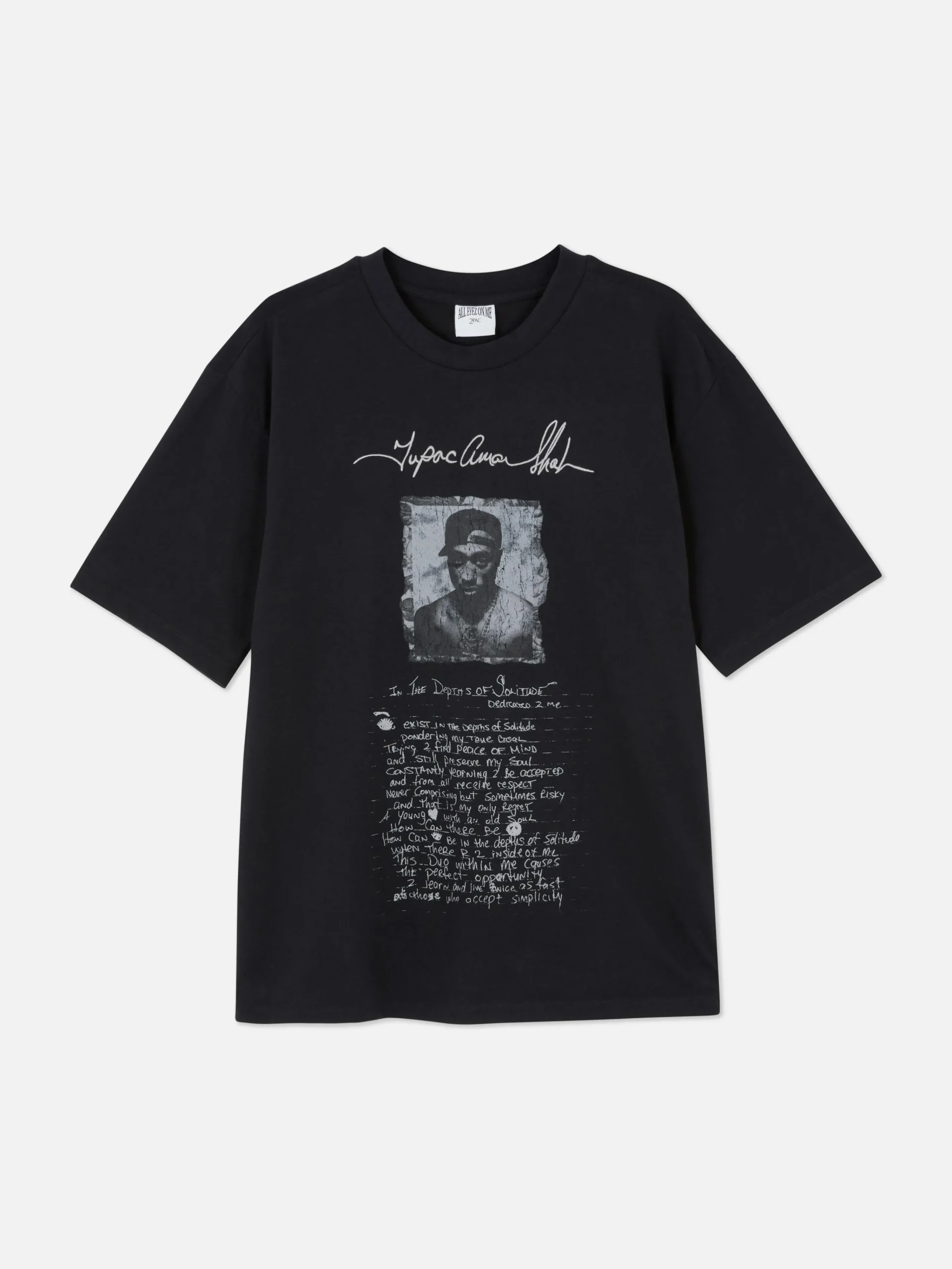 Tupac Script Graphic T-Shirt|Primark Sale