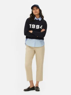 Two-in-One Slogan Sweater And Shirt|Primark Hot