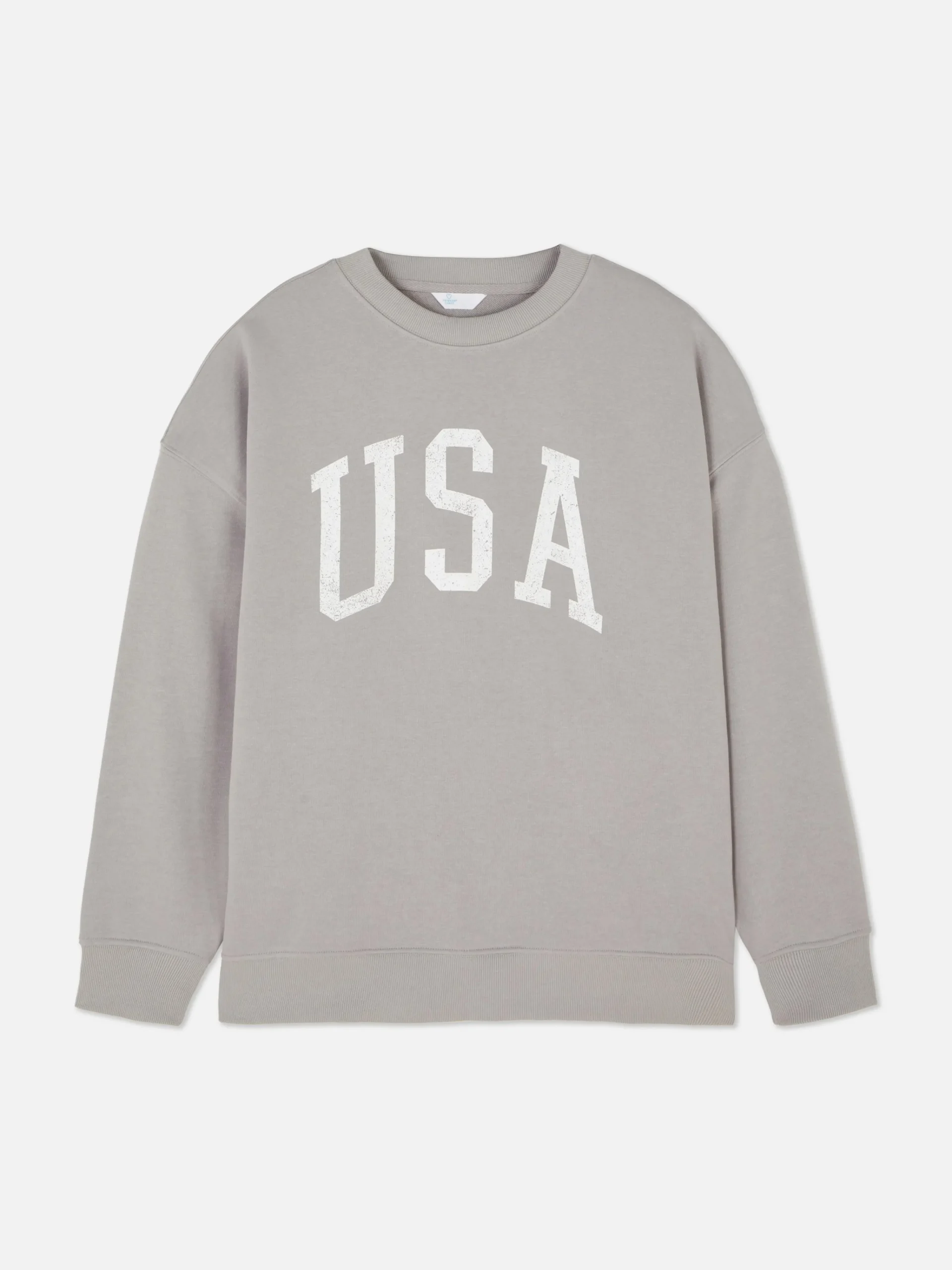 USA Print Oversized Sweatshirt|Primark New
