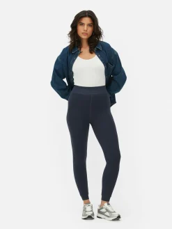 Velvet Plush Lined Denim Look Leggings|Primark Online
