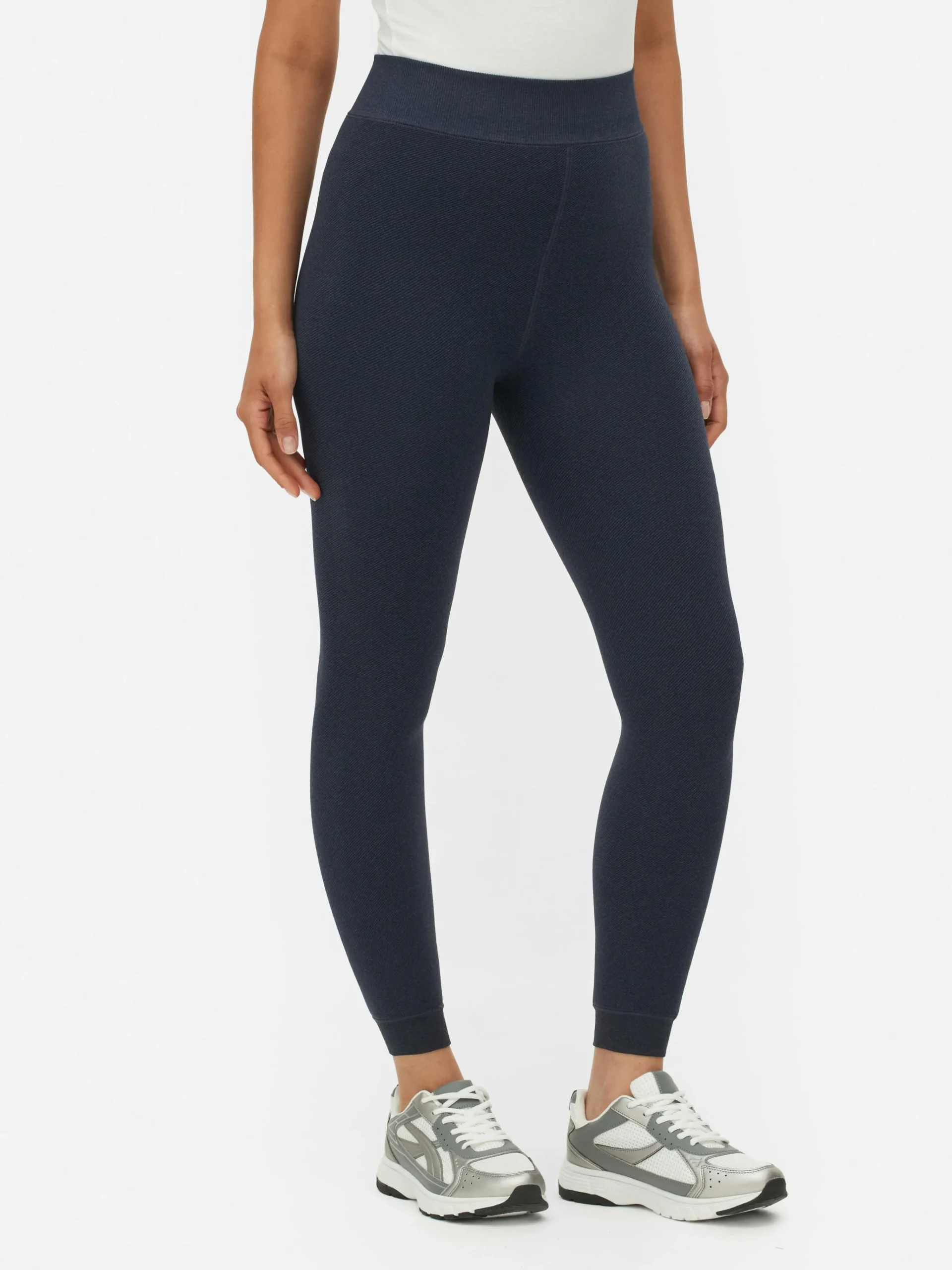 Velvet Plush Lined Denim Look Leggings|Primark Online