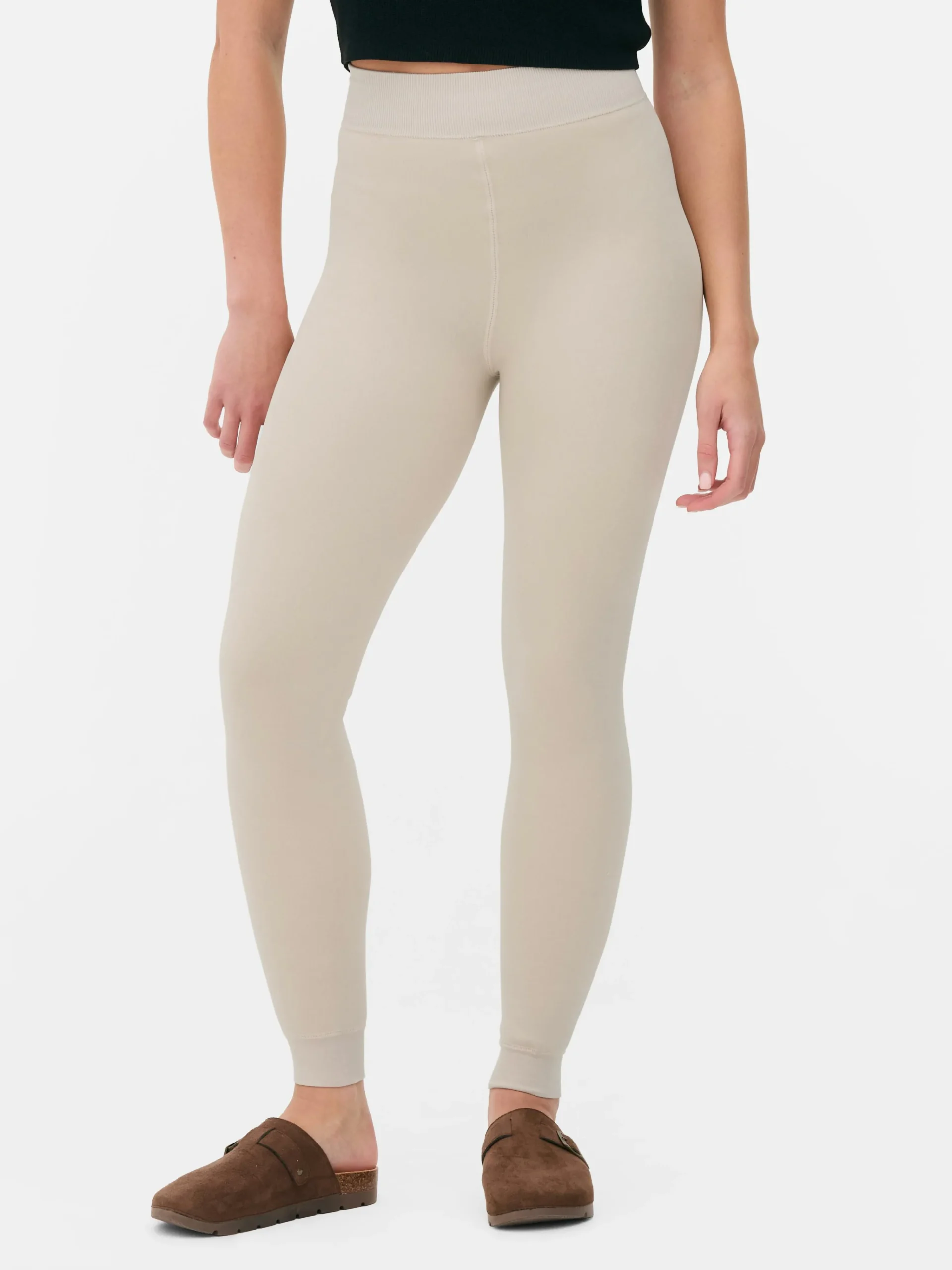 Velvet Plush Lined Leggings|Primark Clearance