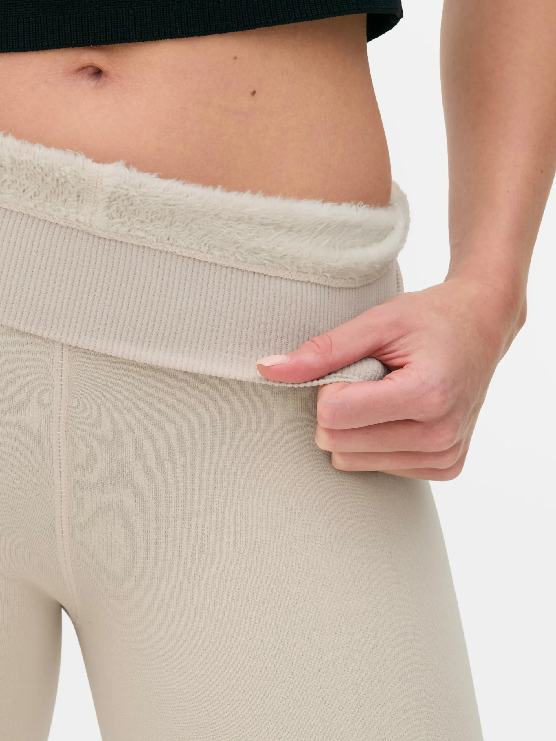 Velvet Plush Lined Leggings|Primark Clearance