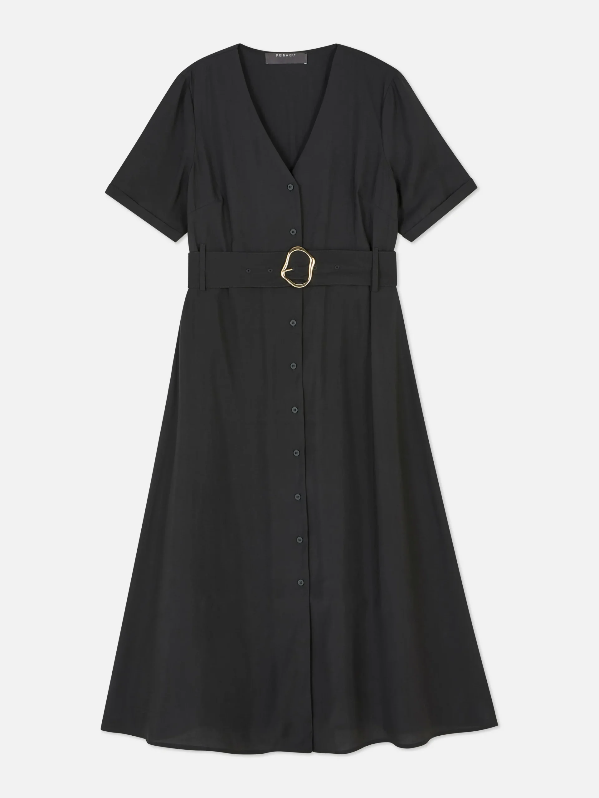V-Neck Belted Midi Dress|Primark Sale