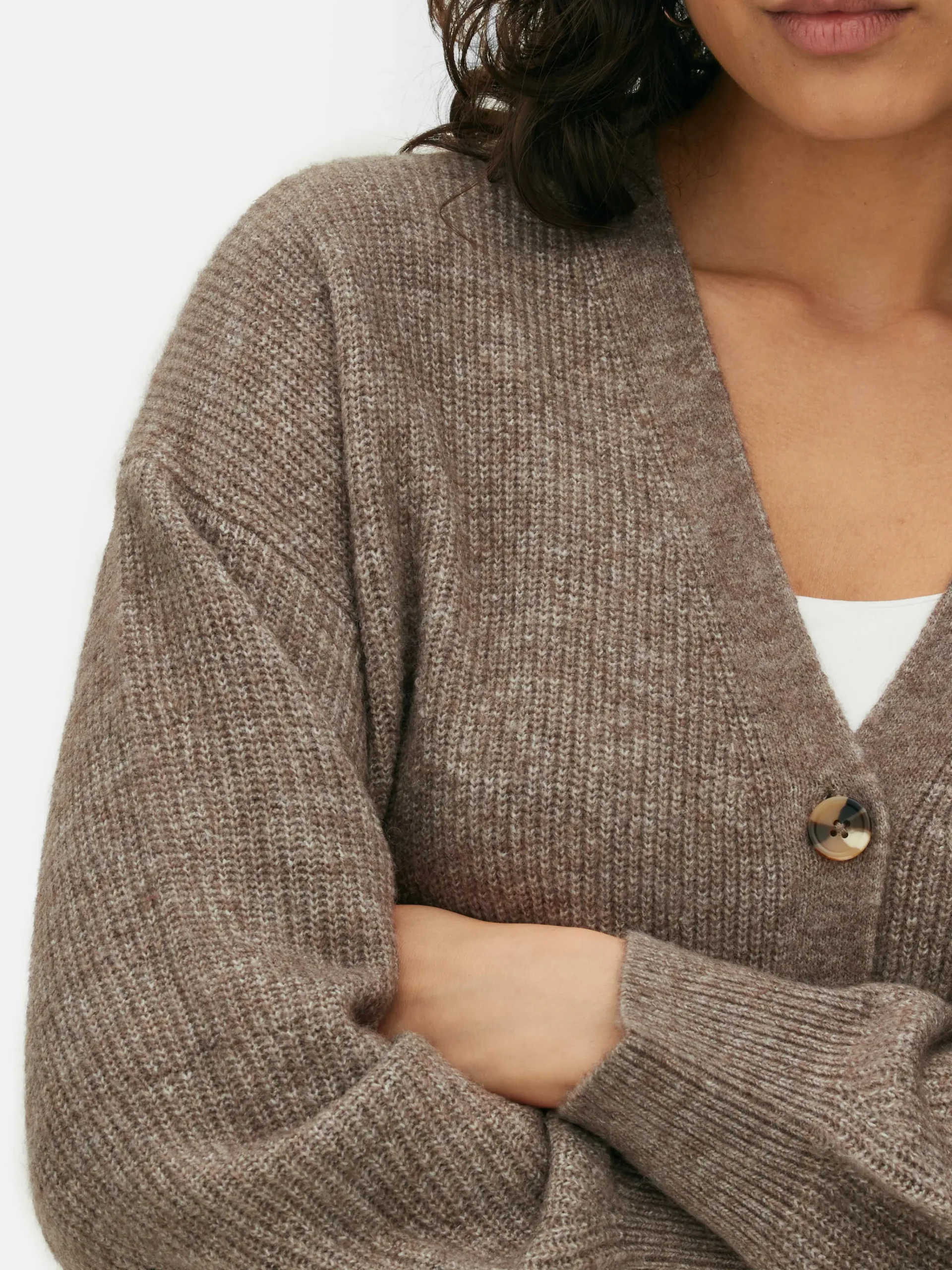 V-Neck Relaxed Fit Cardigan|Primark Outlet