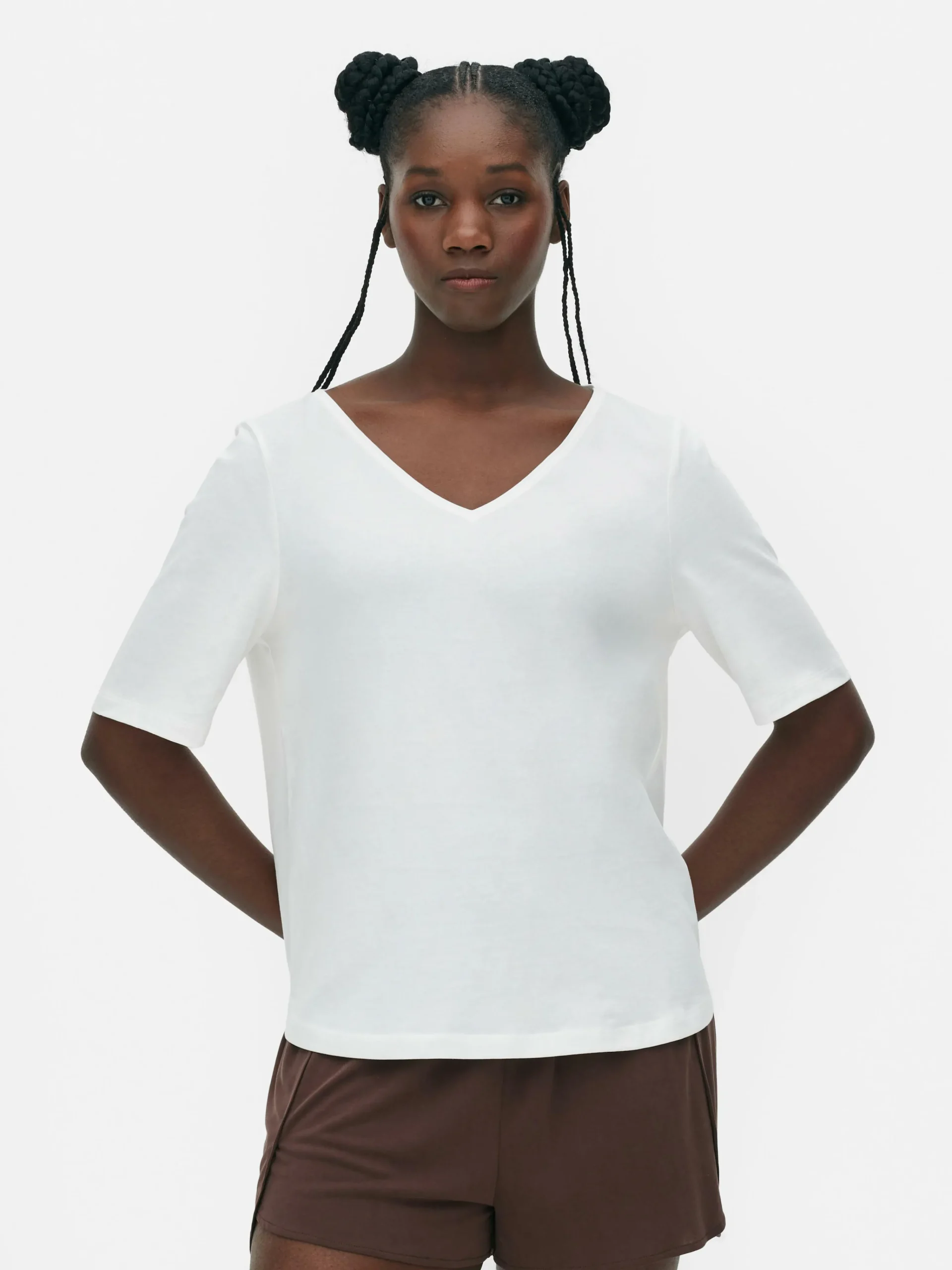 V-Neck Short Sleeve T-Shirt|Primark Online