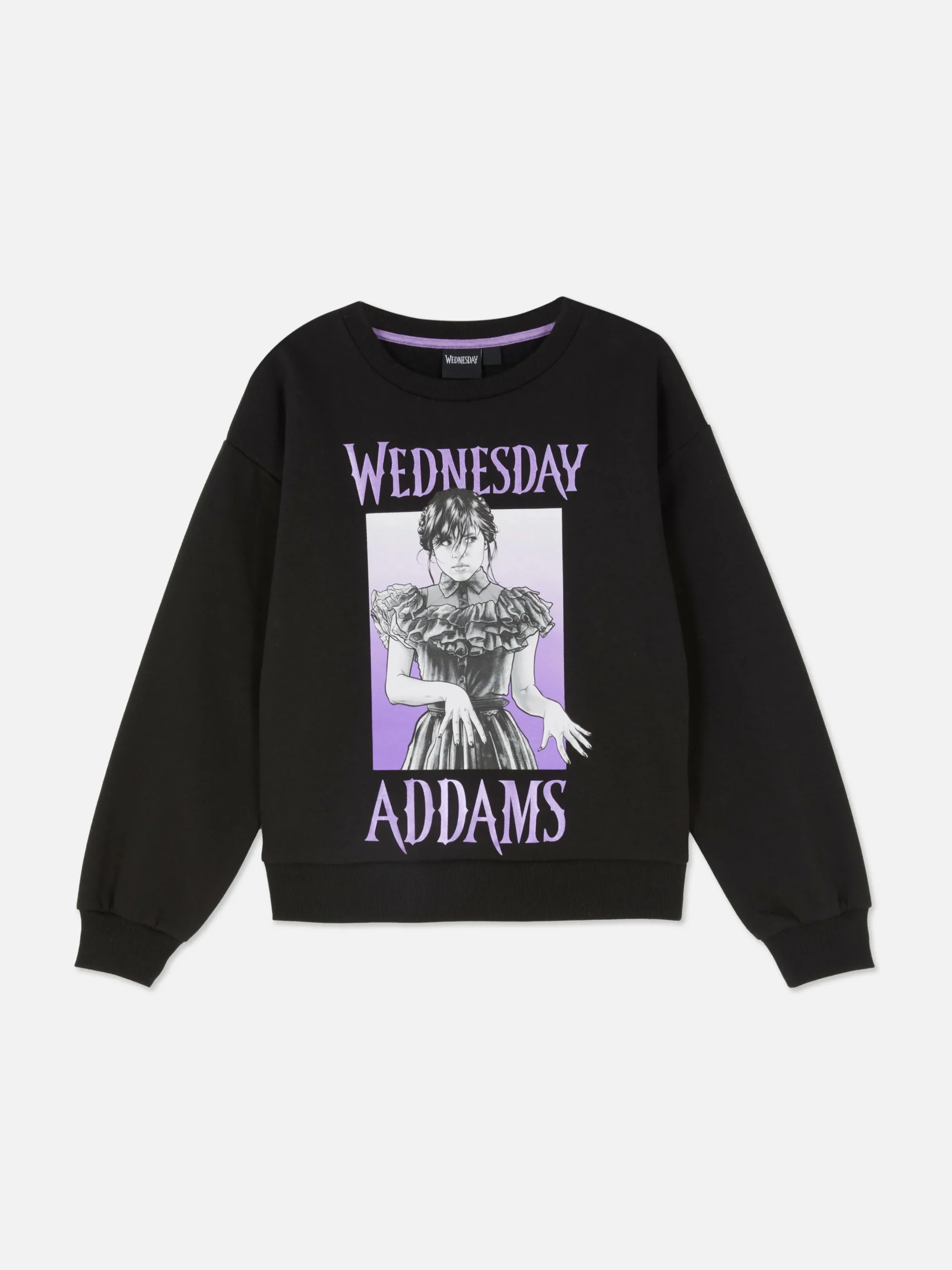 Wednesday Addams Graphic Sweatshirt|Primark New