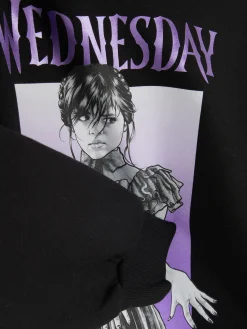 Wednesday Addams Graphic Sweatshirt|Primark New