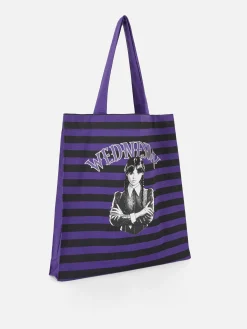 Wednesday Addams Striped Tote|Primark Outlet