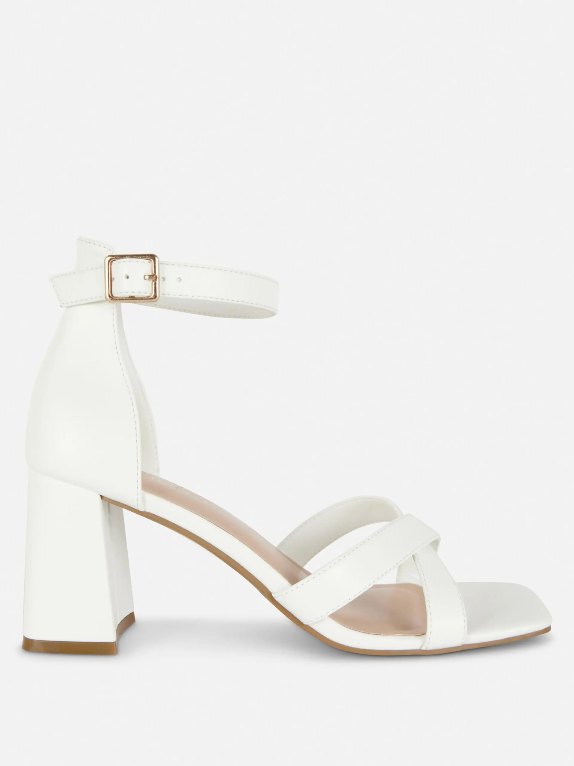 Wide Fit Cross Strap Heels|Primark Sale