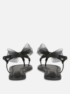 Wide Fit Mesh Bow Sandals|Primark Sale