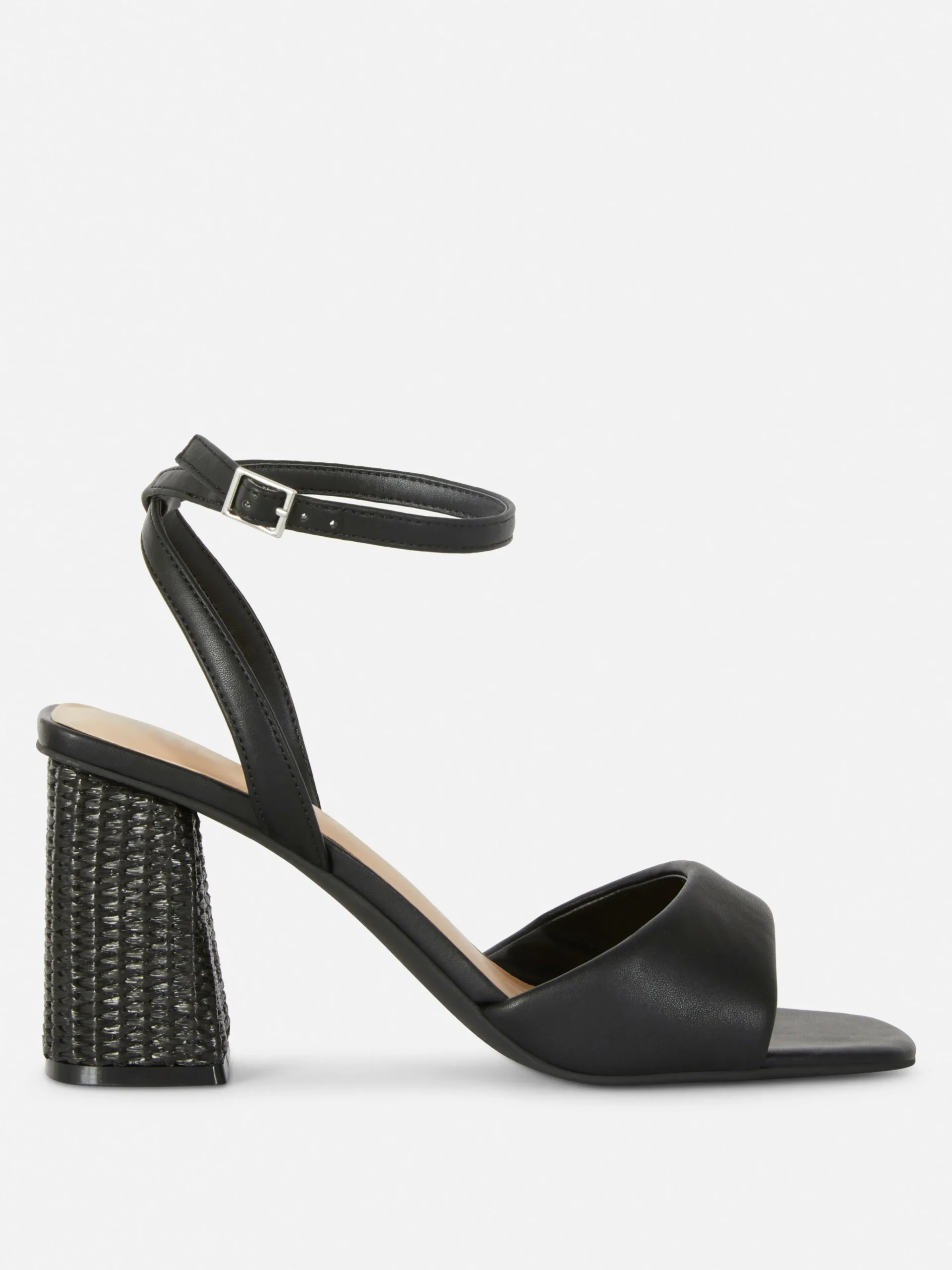 Wide Fit Raffia Heeled Sandals|Primark Hot
