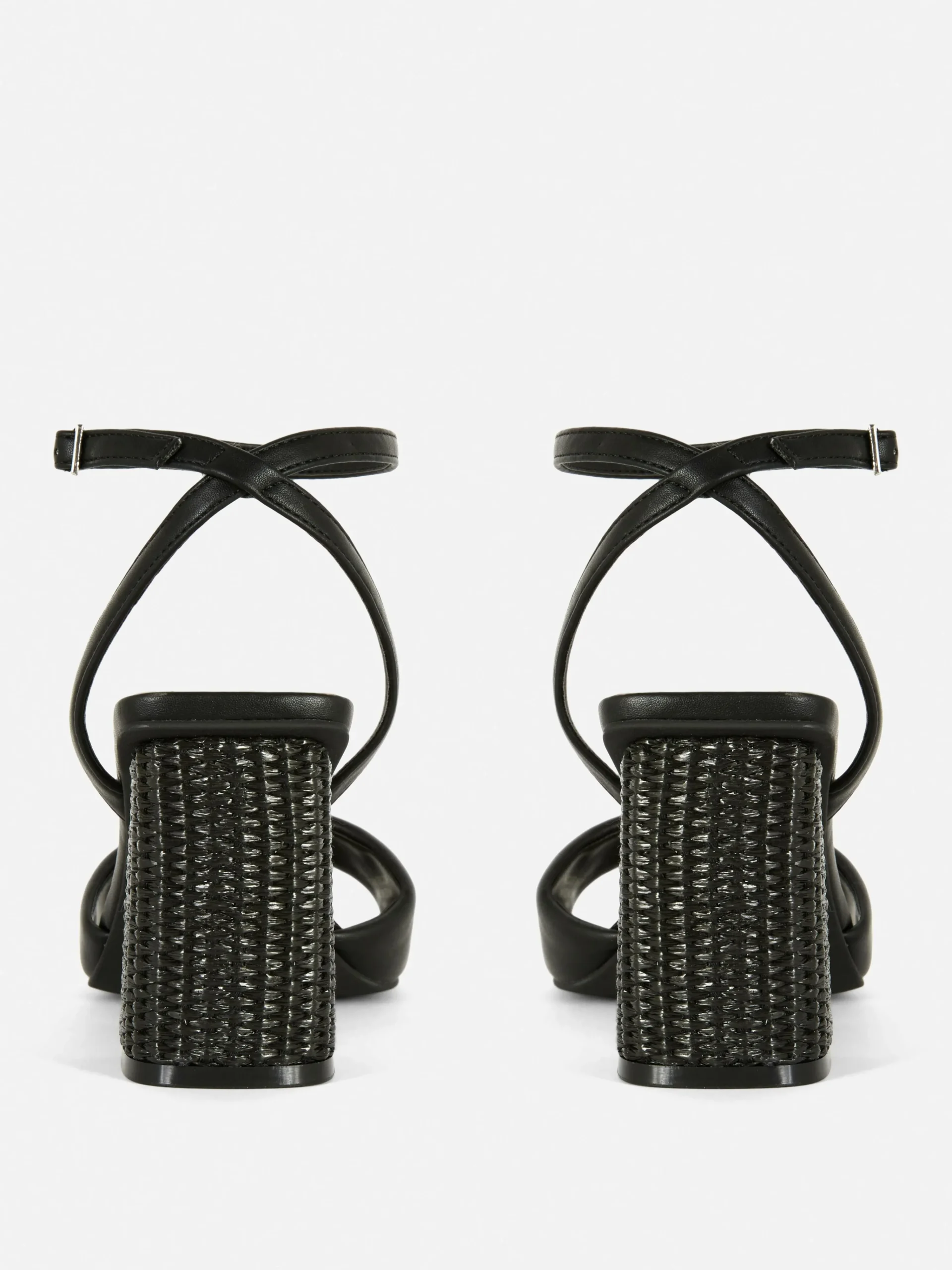 Wide Fit Raffia Heeled Sandals|Primark Hot