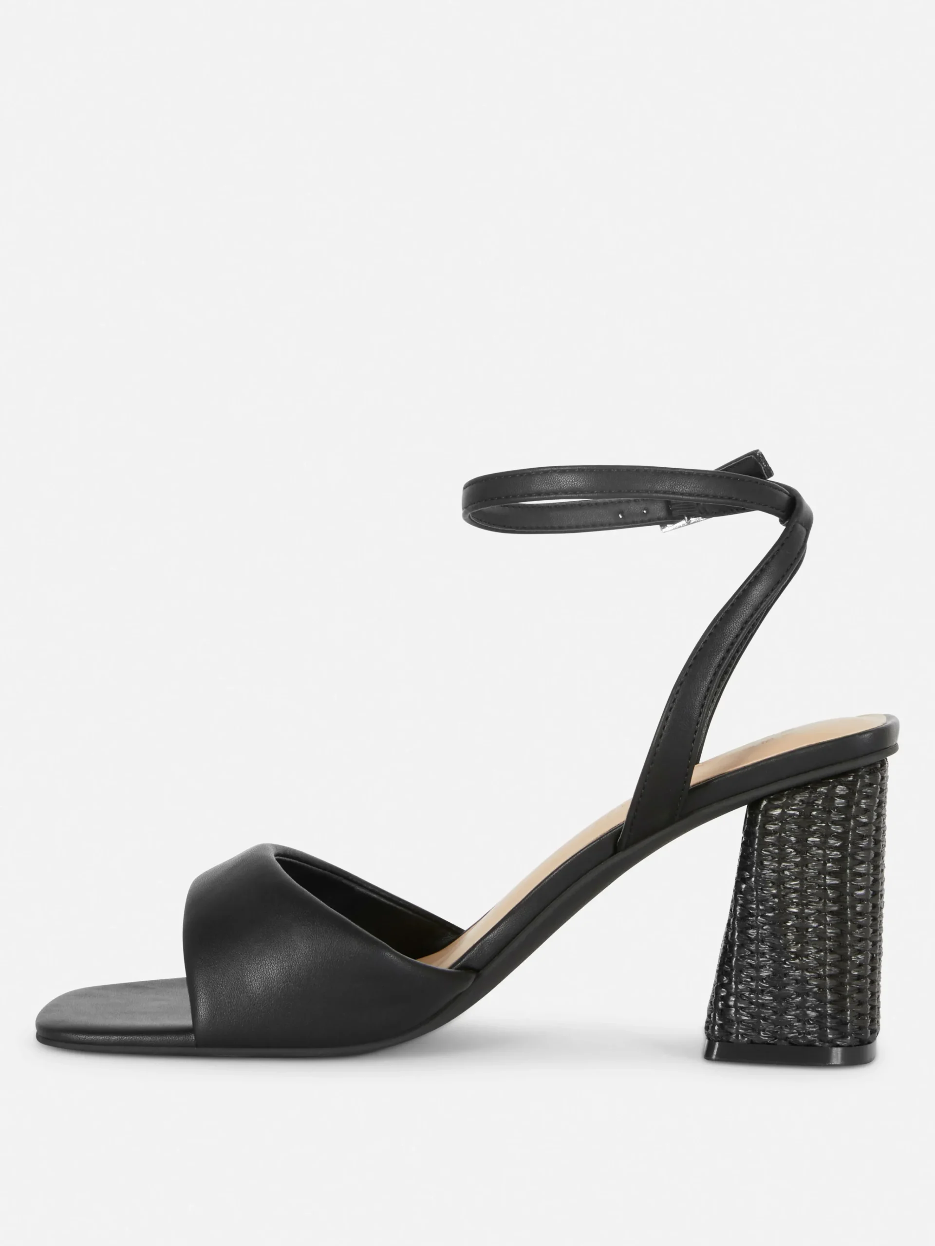 Wide Fit Raffia Heeled Sandals|Primark Hot