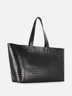 XL Mock Croc Shopper|Primark Outlet