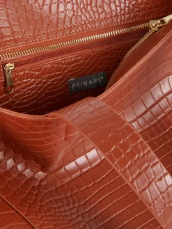 XL Mock Croc Shopper|Primark Best