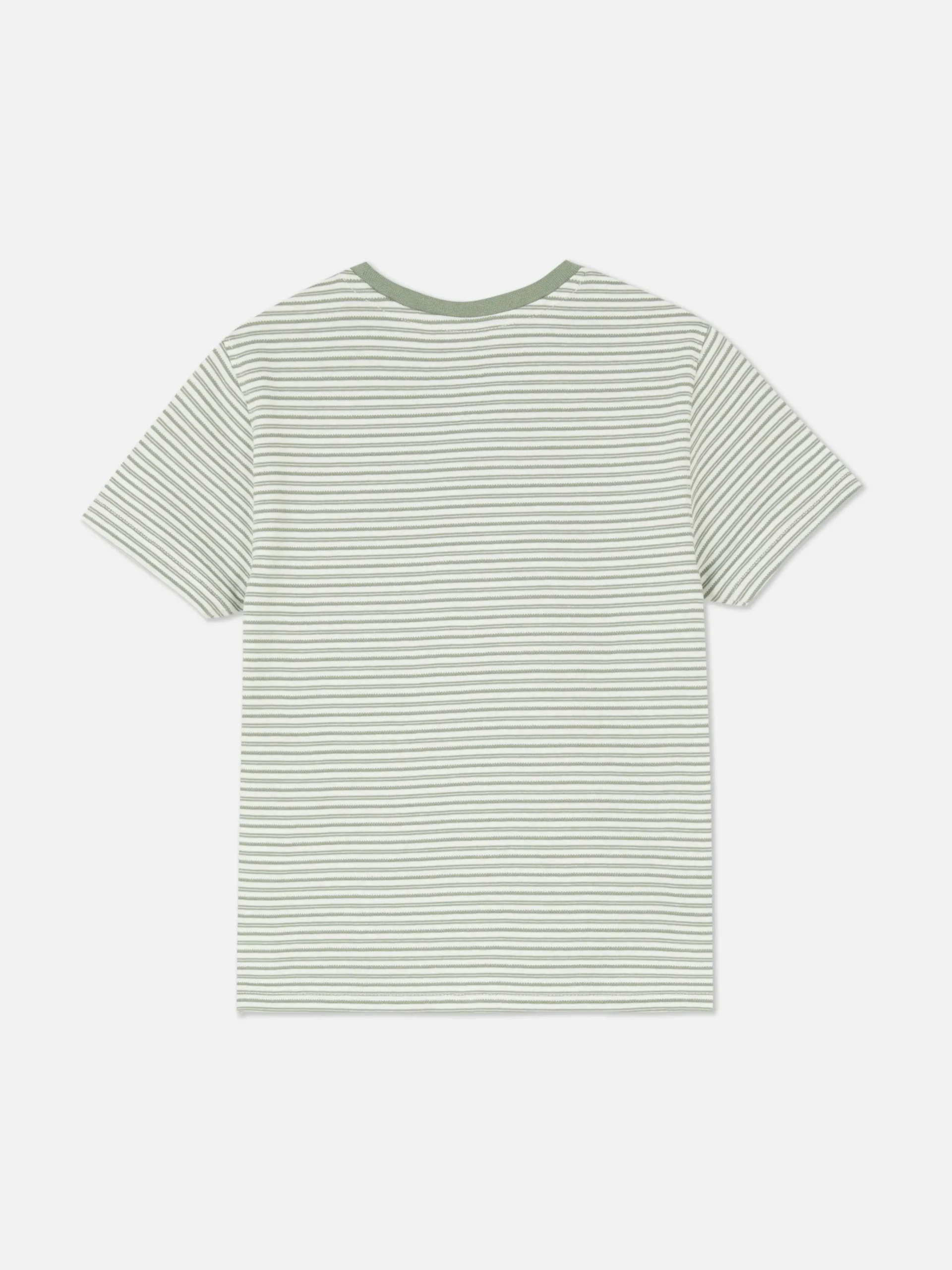 Younger Boy Jacquard Striped T-Shirt|Primark
