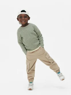 Younger Boy Waffle Knit Sweater|Primark Hot